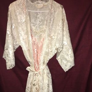 Victoria’s Secret vintage robe and chemise